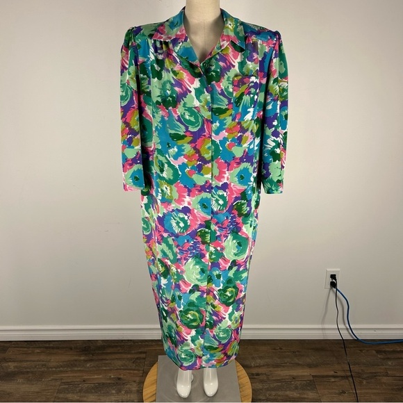 ❤️Vintage D’Allairds Floral Dress 14 - Picture 3 of 13